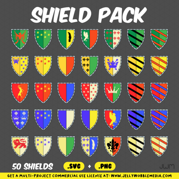 2D Shield Vector Pack