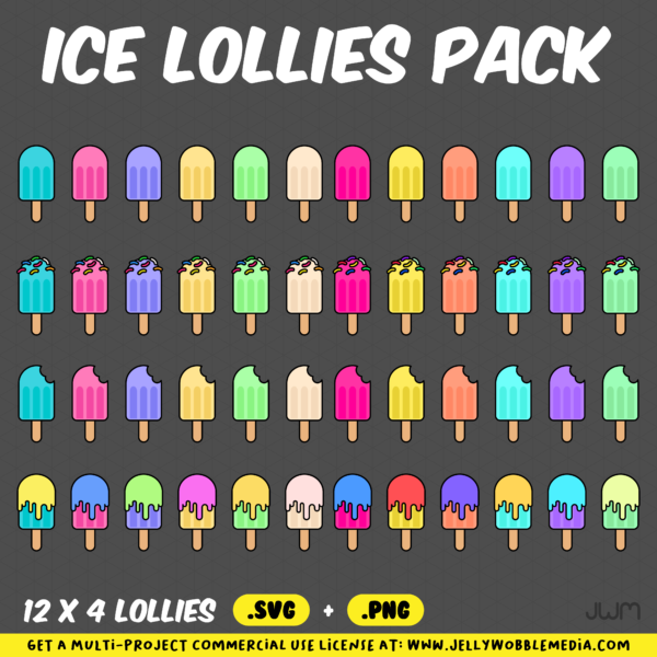 Free vector pack - ice lollies