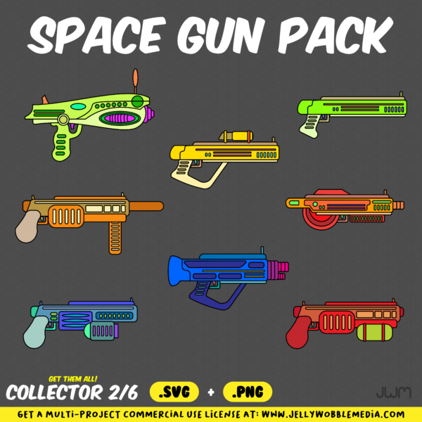 JWM1 Space gun semi vector pack