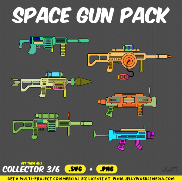 JWM Space Gun Rapid-Fire Vector Pack