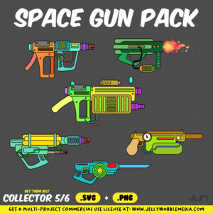 JWM1 Space gun Blaster vector pack