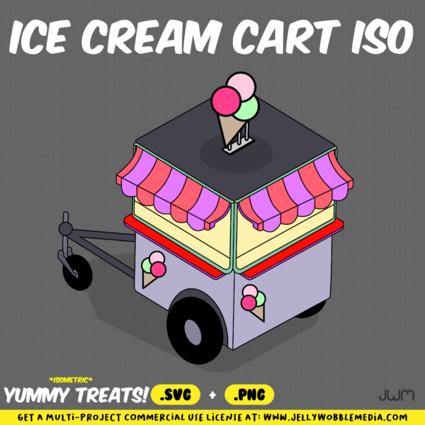 JWM Ice Cream Cart Isometric