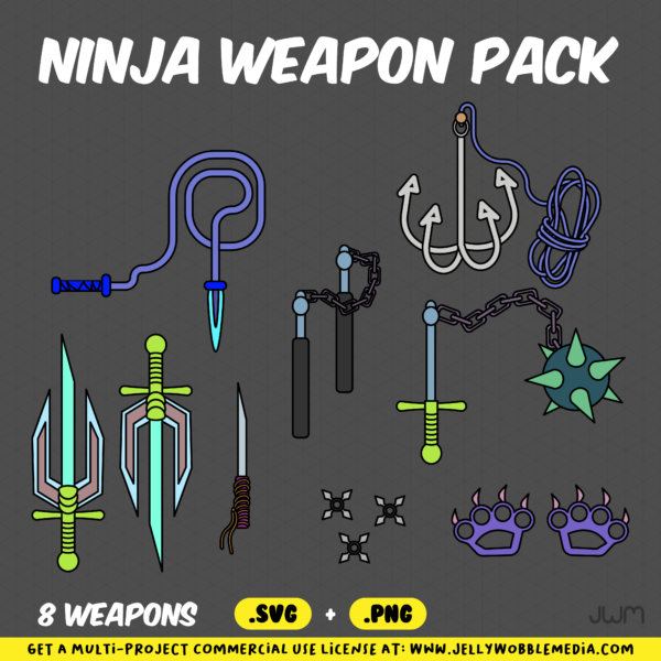 Ninja Weapon Vector Pack