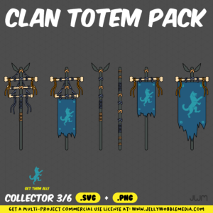 JWM Clan Totem Wolf Vector