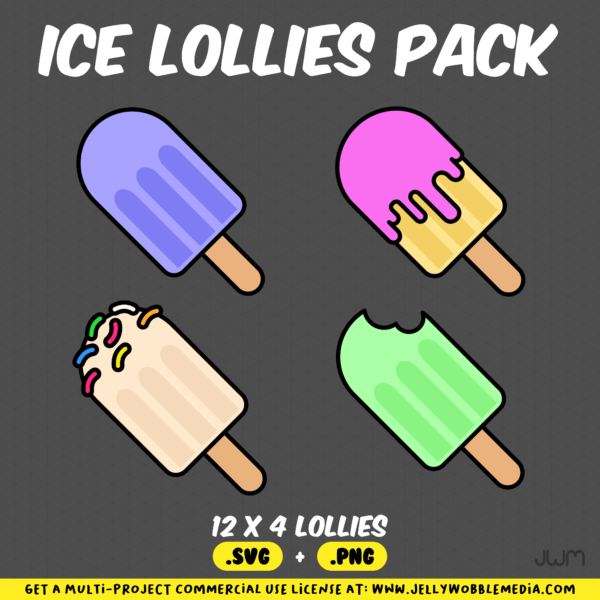 Ice Lollies Vector Pack FREE - Image 2