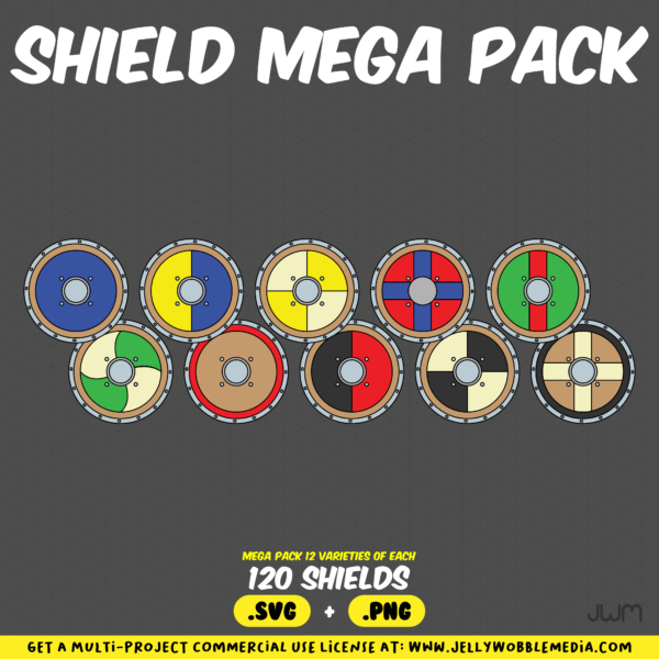 Round Shield Mega Vector Pack - Image 2