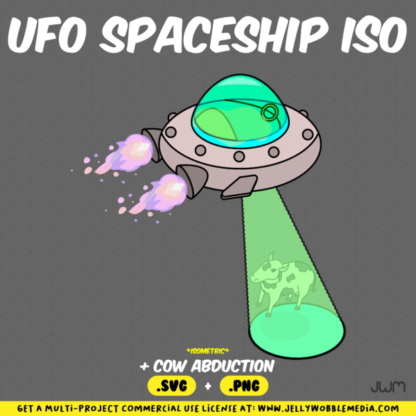 JWM UFO Spaceship Isometric