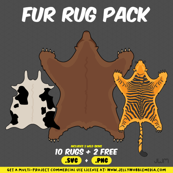 Fur Rug Vector Pack - Image 2