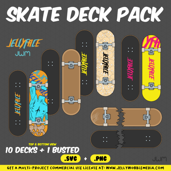 Skate Deck Vector Pack - Image 2