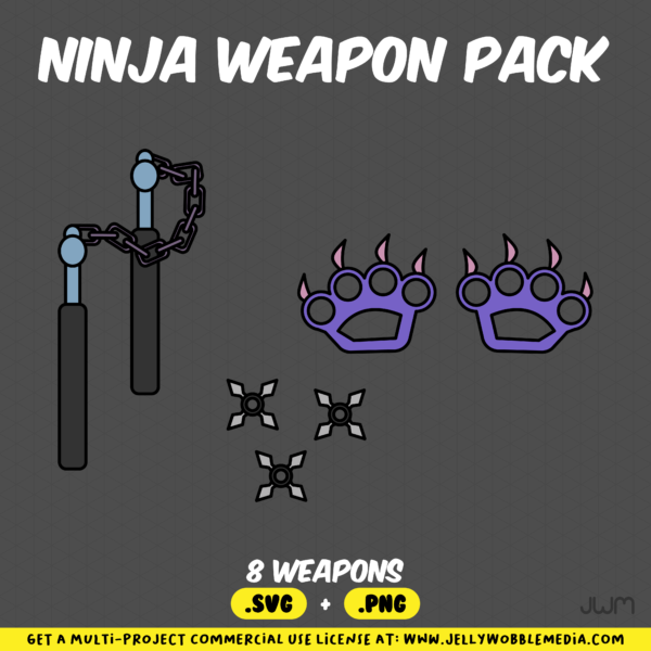 Ninja Weapon Vector Pack - Image 5