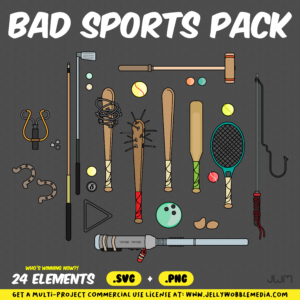 JWM1 Bad Sports Vector Pack