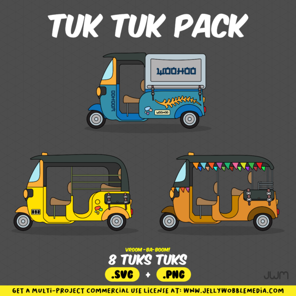 Tuk Tuk Vector Pack2