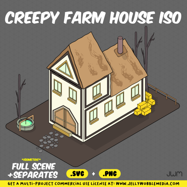 JWM1JWM2 Creepy Farm House Isometric