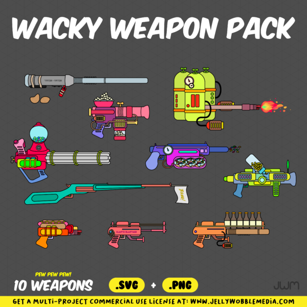 Wacky Weapon Vector Pack