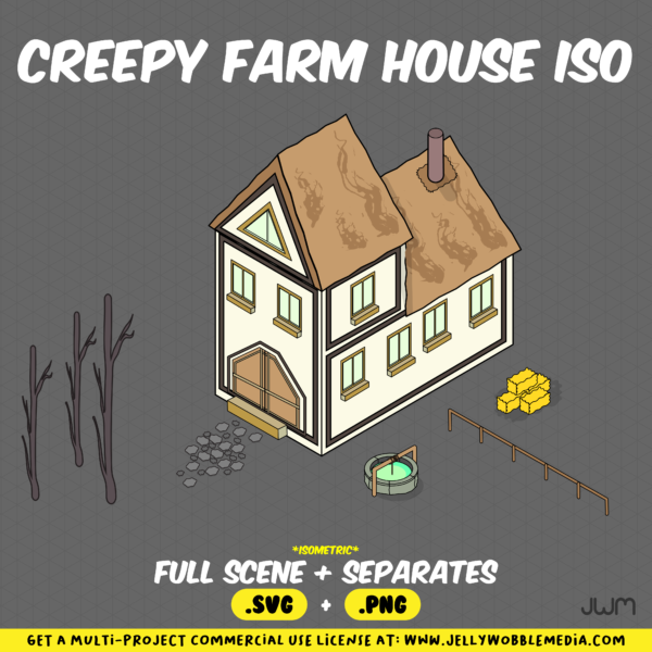 Creepy Farm House Isometric - Image 2